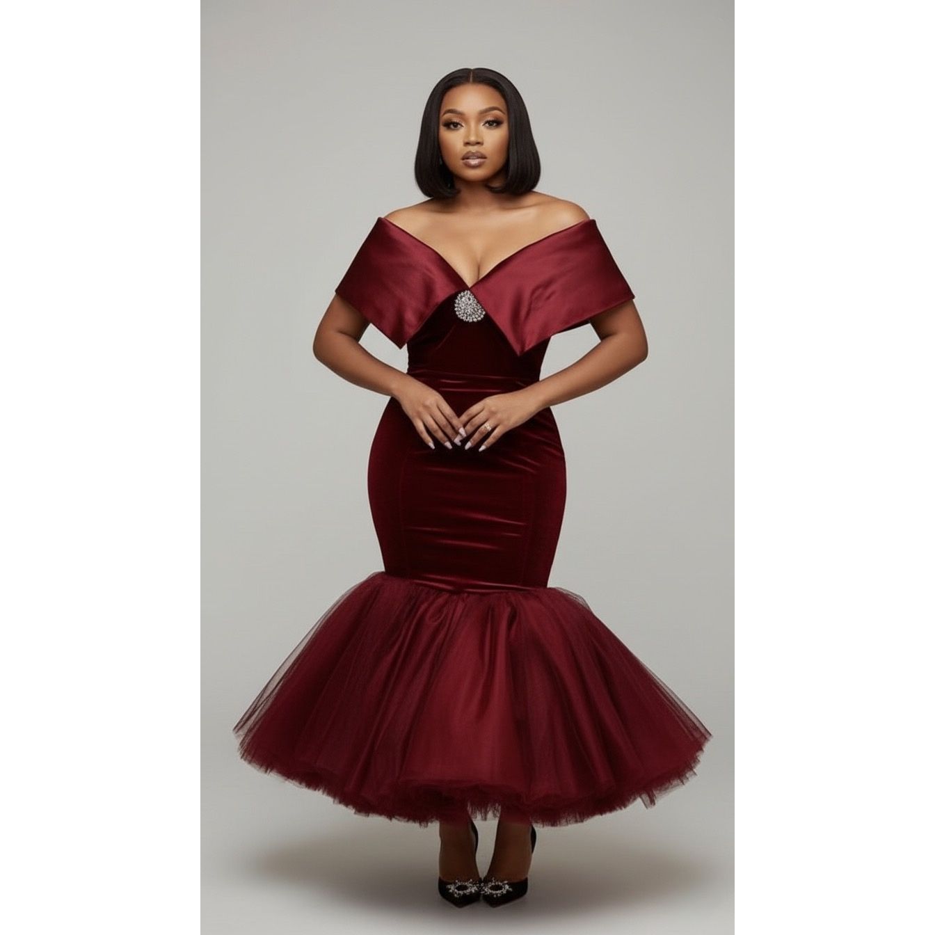 Off-Shoulder Bodycon Mermaid Dress