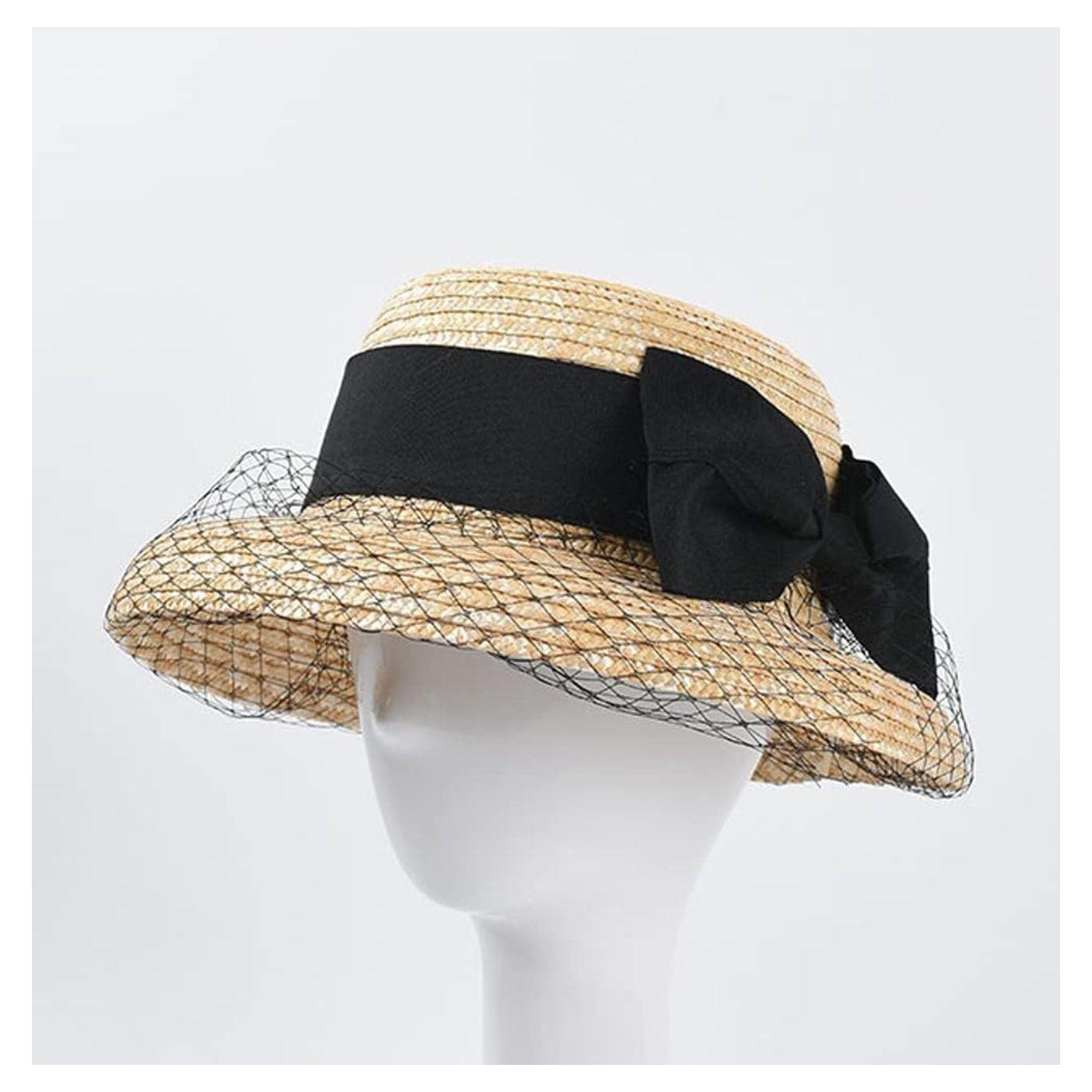 Straw Hat With Mesh