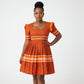 Sepedi Traditional Pleated Midi Dress