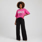 Trousers with Elastic Waist & Tees 2 Piece Set