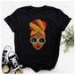 African Diva Queen Graphic Print T-Shirt.