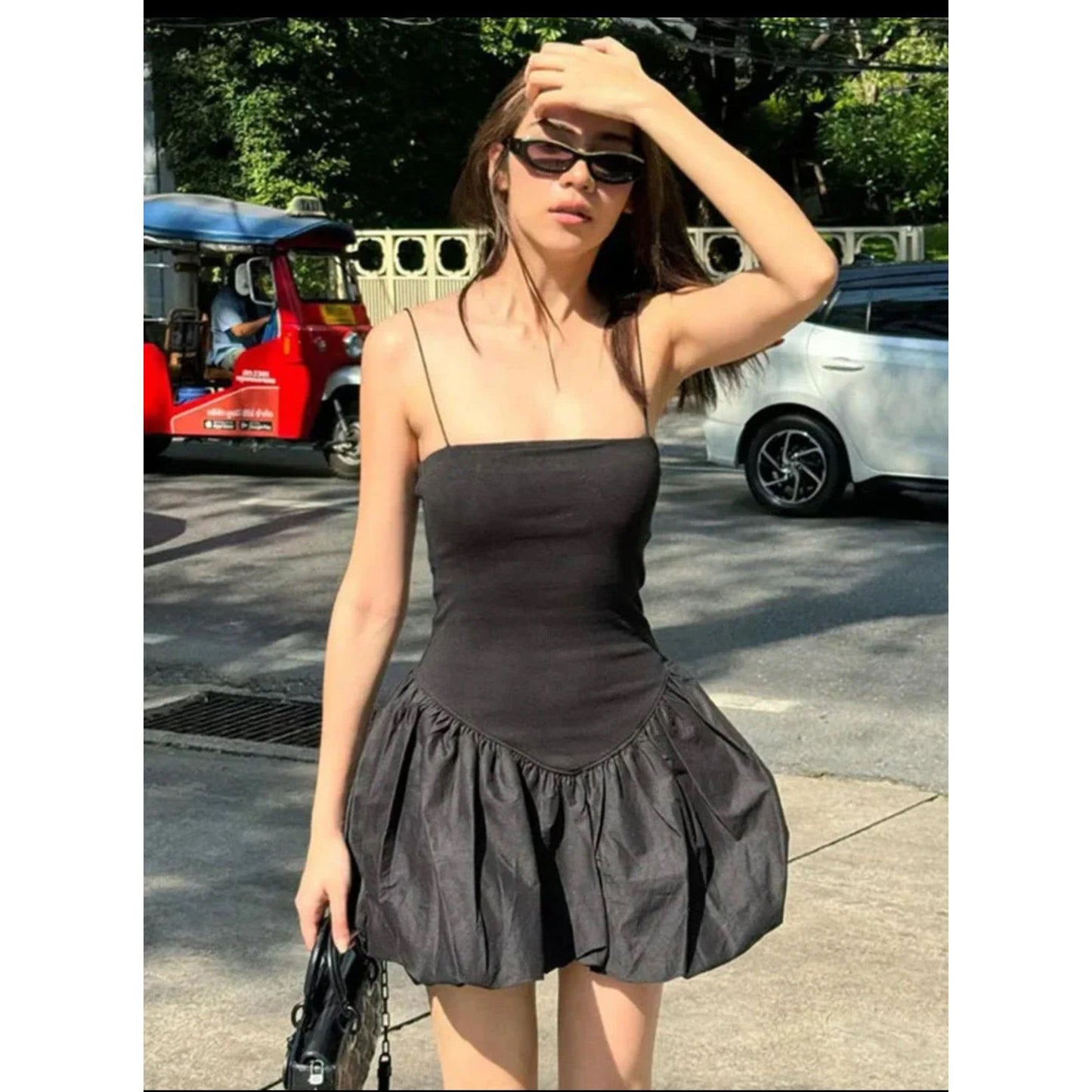 Plain Short Summer Dress.