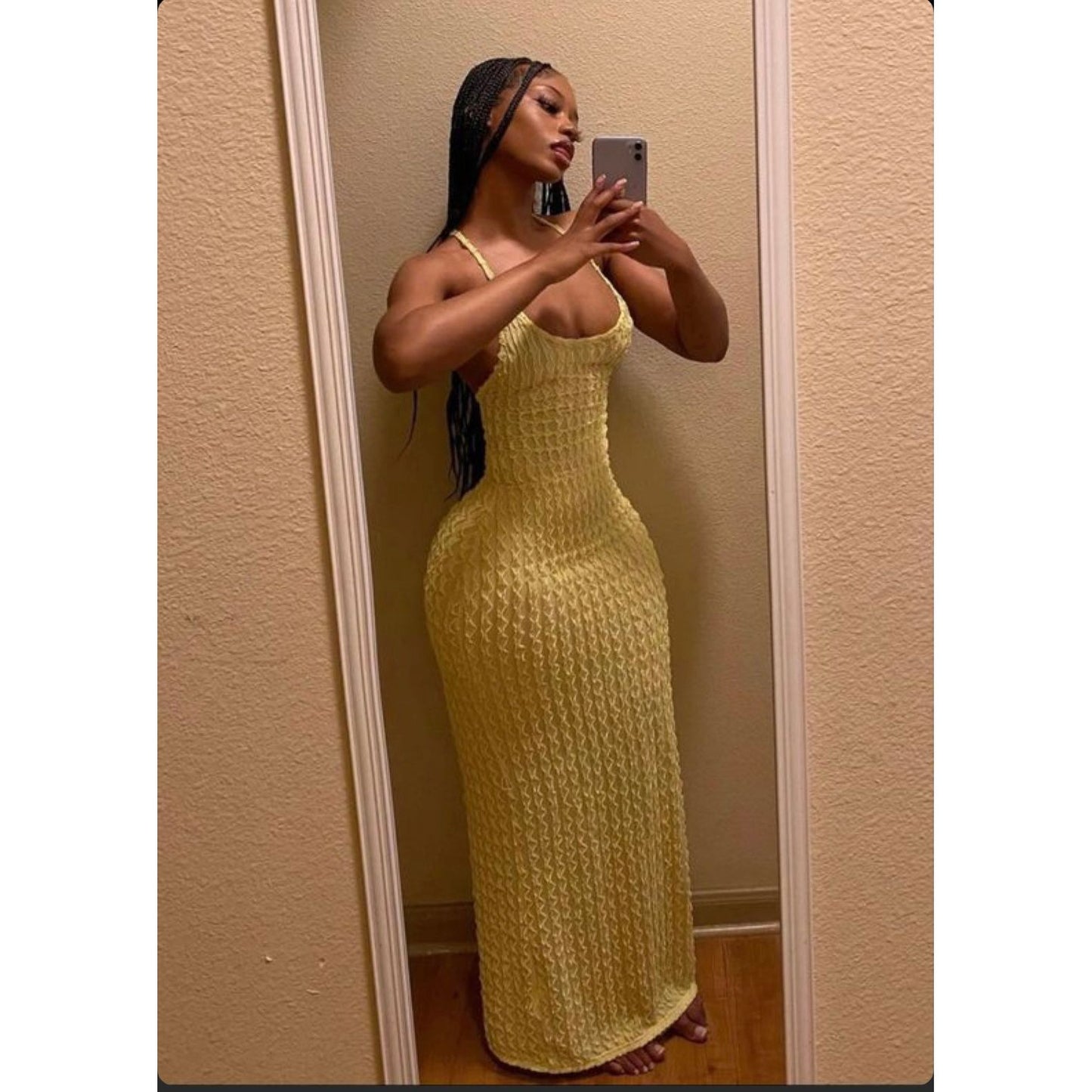 Sleeveless Halter Elegant Maxi Dress.