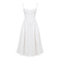 Spaghetti Strap Corset Midi Dress.