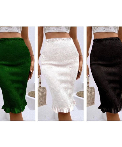 Sexy Ruffle Midi Skirt