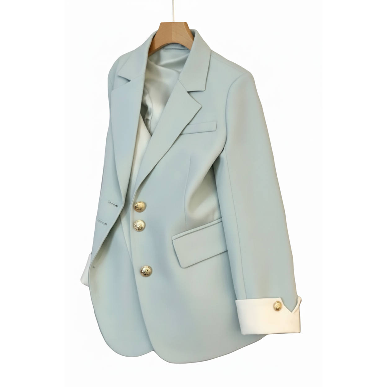 Korean Fashion Spring Autumn Vintage Luxury Splice Office Jacket