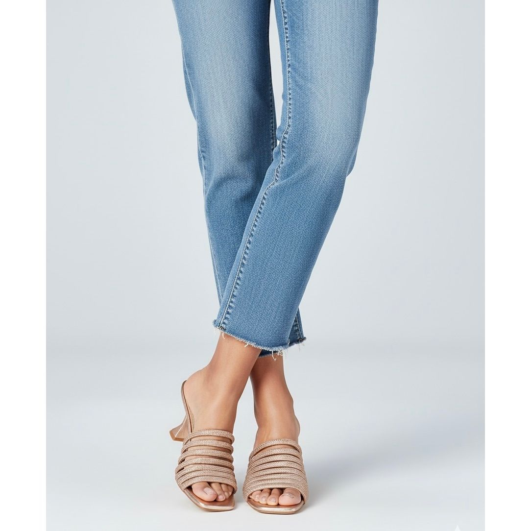 Square toe  high heel Pushing Sandel