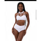 High Waist Push Up Bandage Bikini