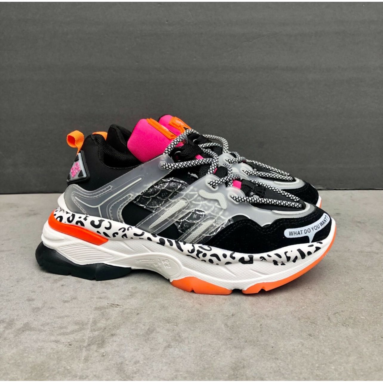 Lace-Up Sports Chunky Sneakers Platform Shoes