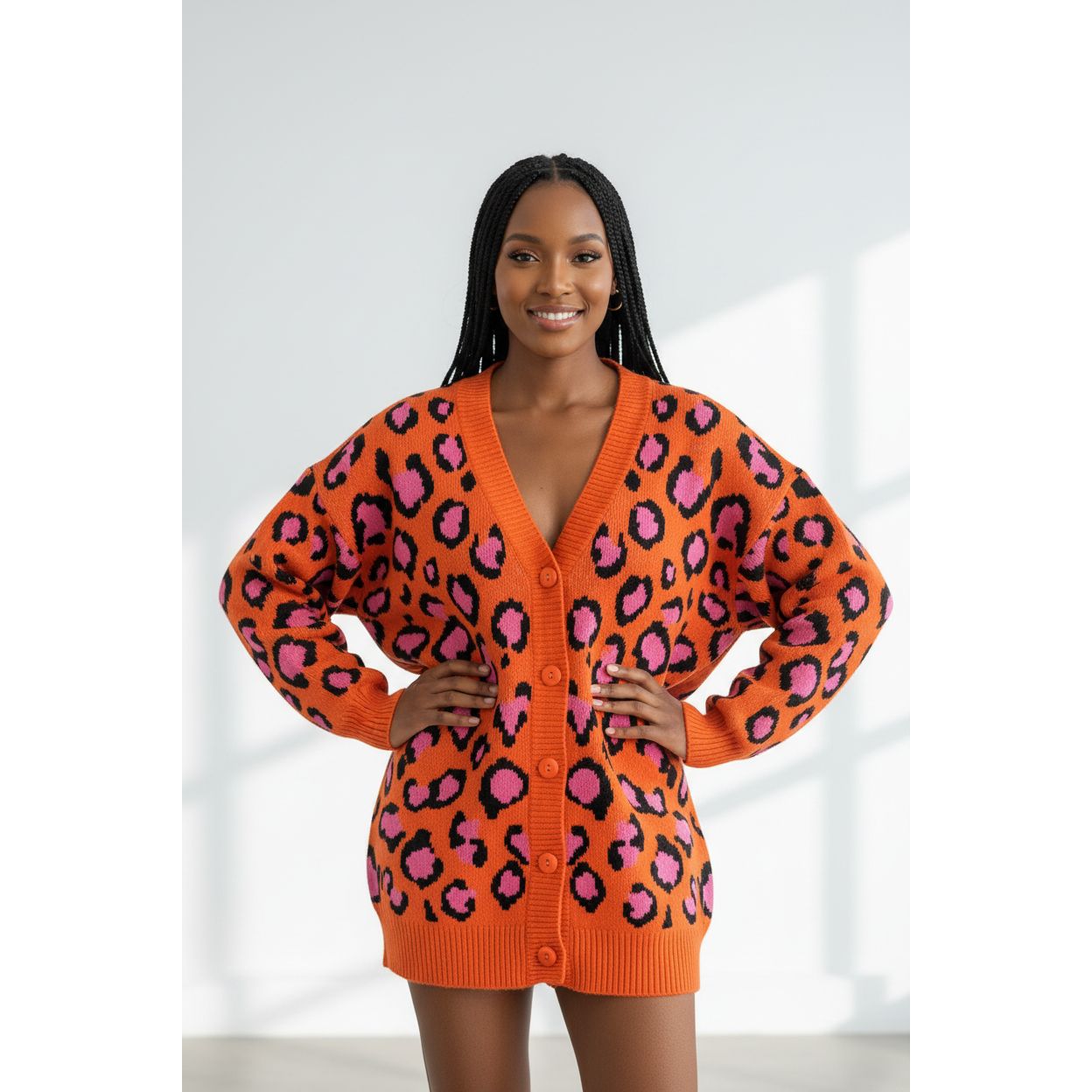 Over size winter Cardigan