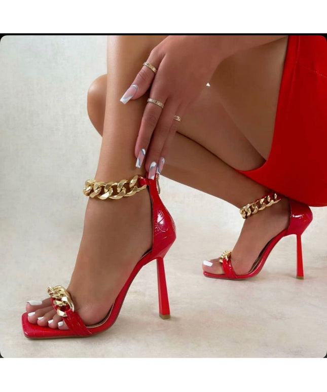 Chain High Heel Shoes