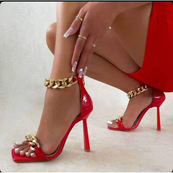 Chain High Heel Shoes