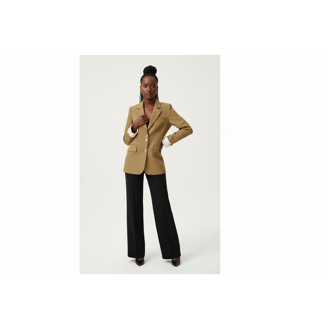 Korean Fashion Spring Autumn Vintage Luxury Splice Office Jacket