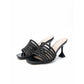 Square toe  high heel Pushing Sandel