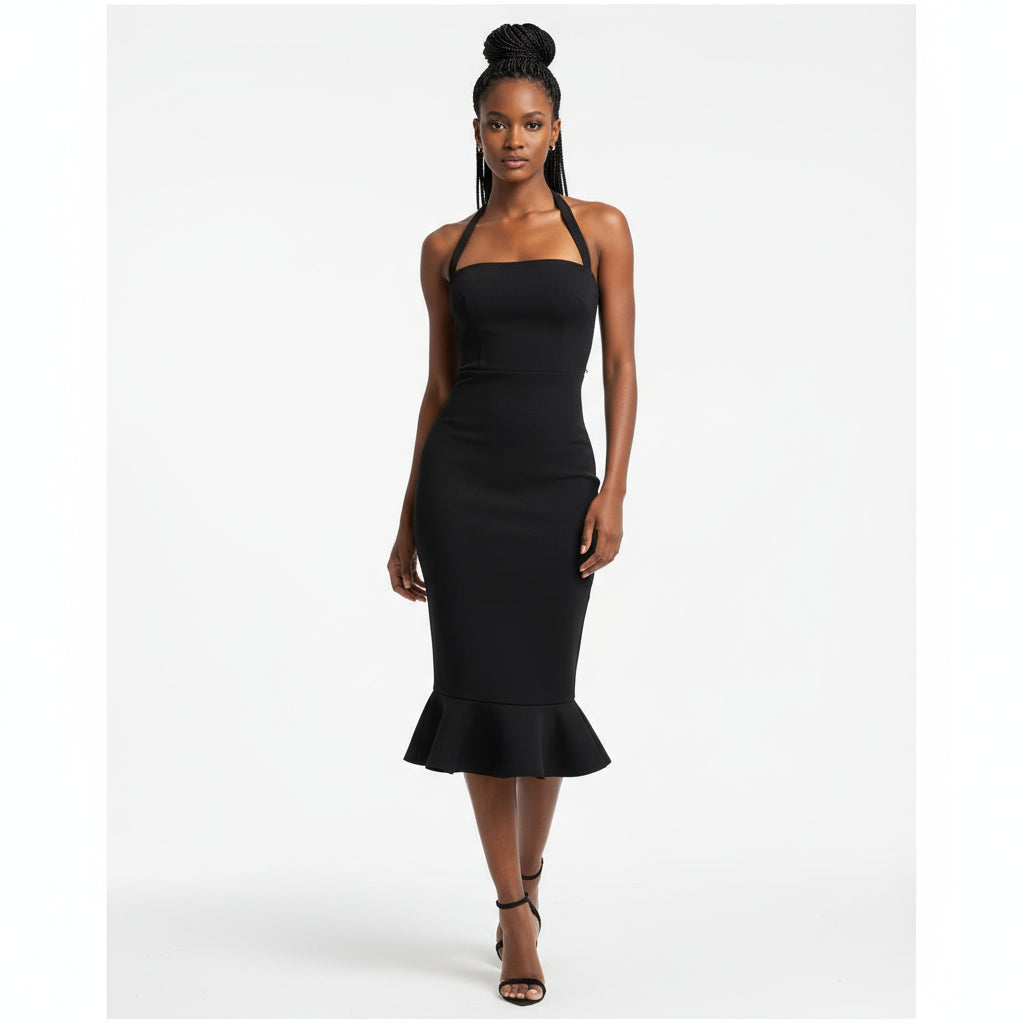 Sexy Bodycon Halter Neck Dress