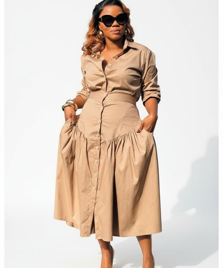 Essential Long Sleeve Skirt Set