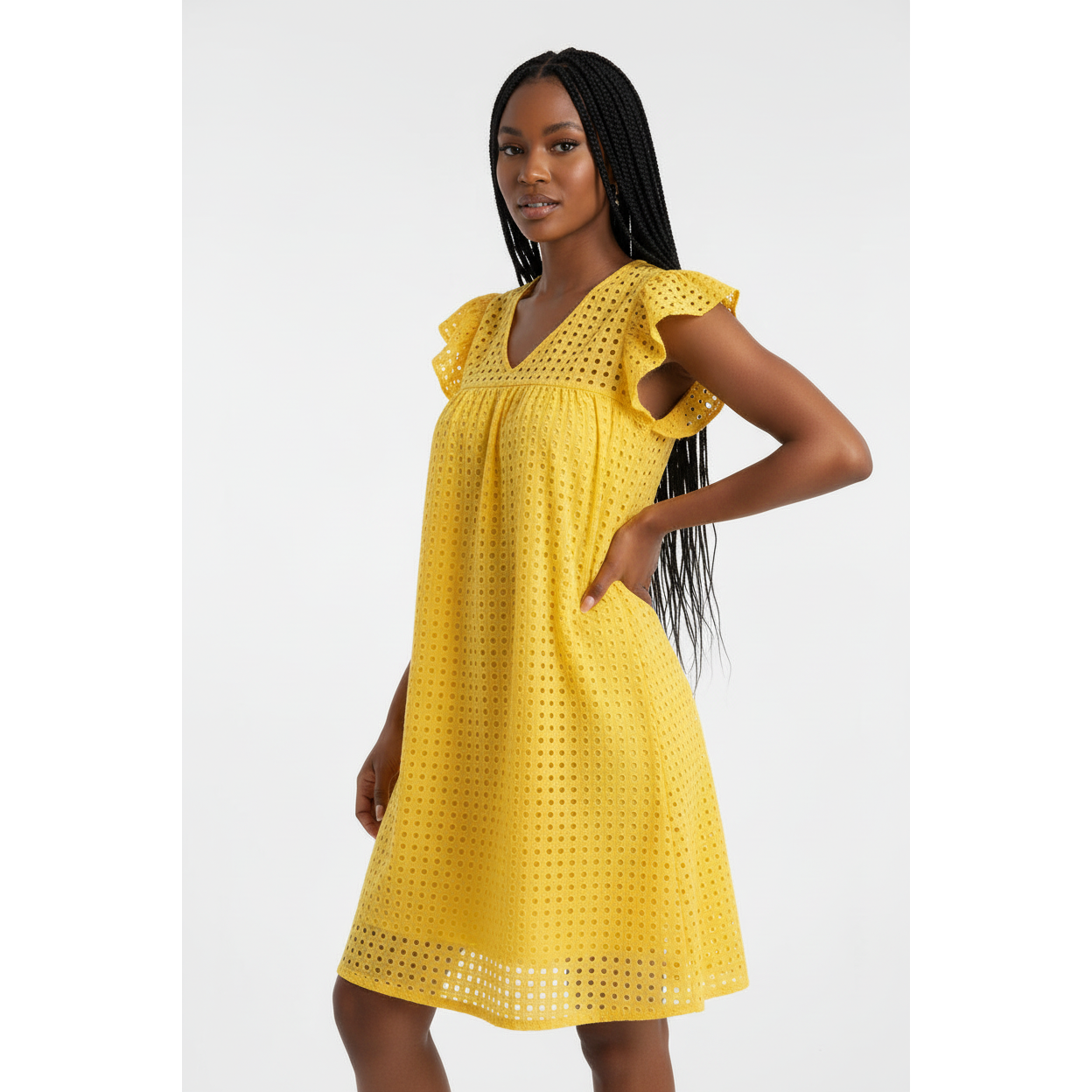 Babydoll Short Dress A-Line Sundress.