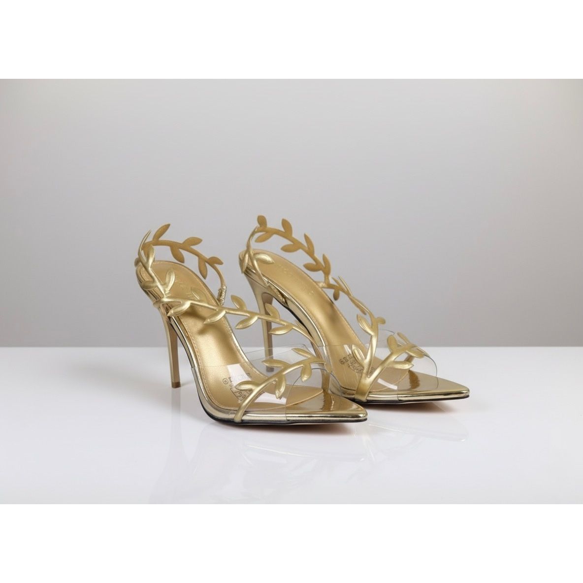 Pointy Open Toe Transparent Strap Anti-slip Wear-resistant Stiletto Heels