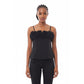 Three-Dimensional Flower Decorated Color Block Tube Top
