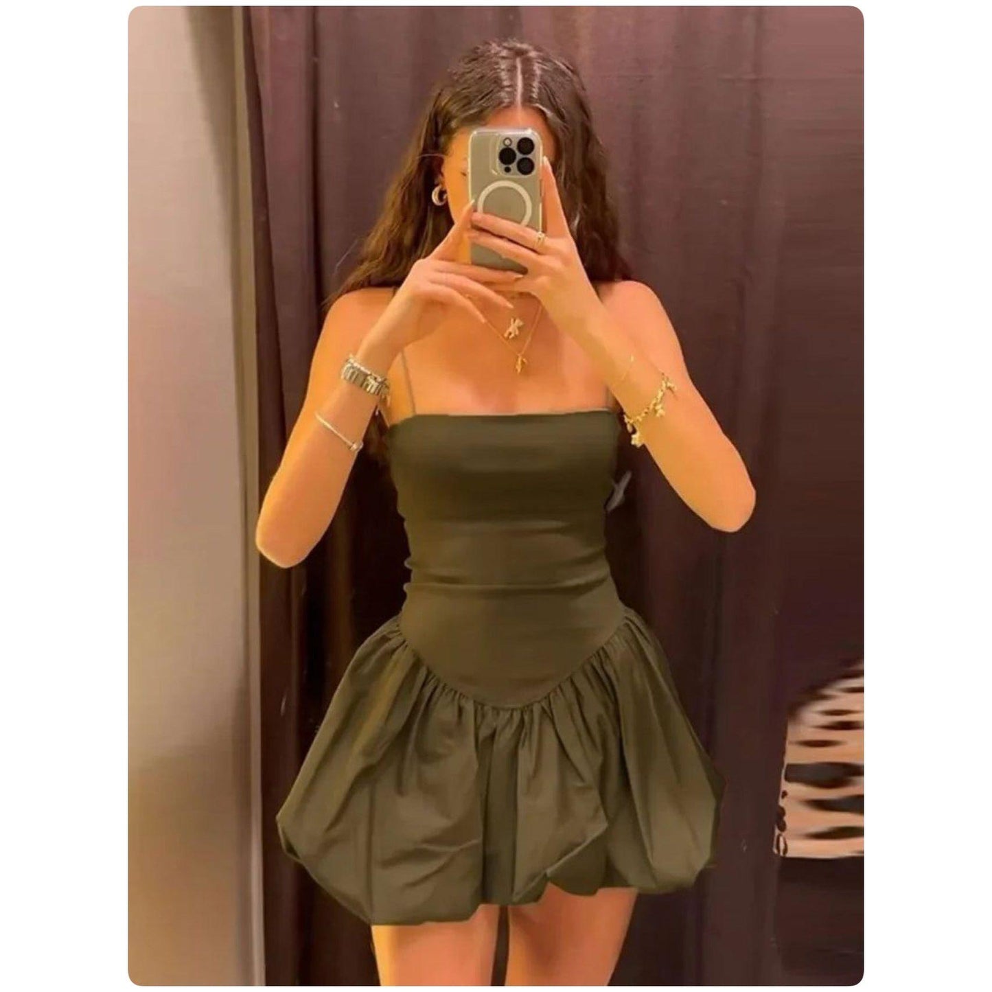 Plain Short Summer Dress.