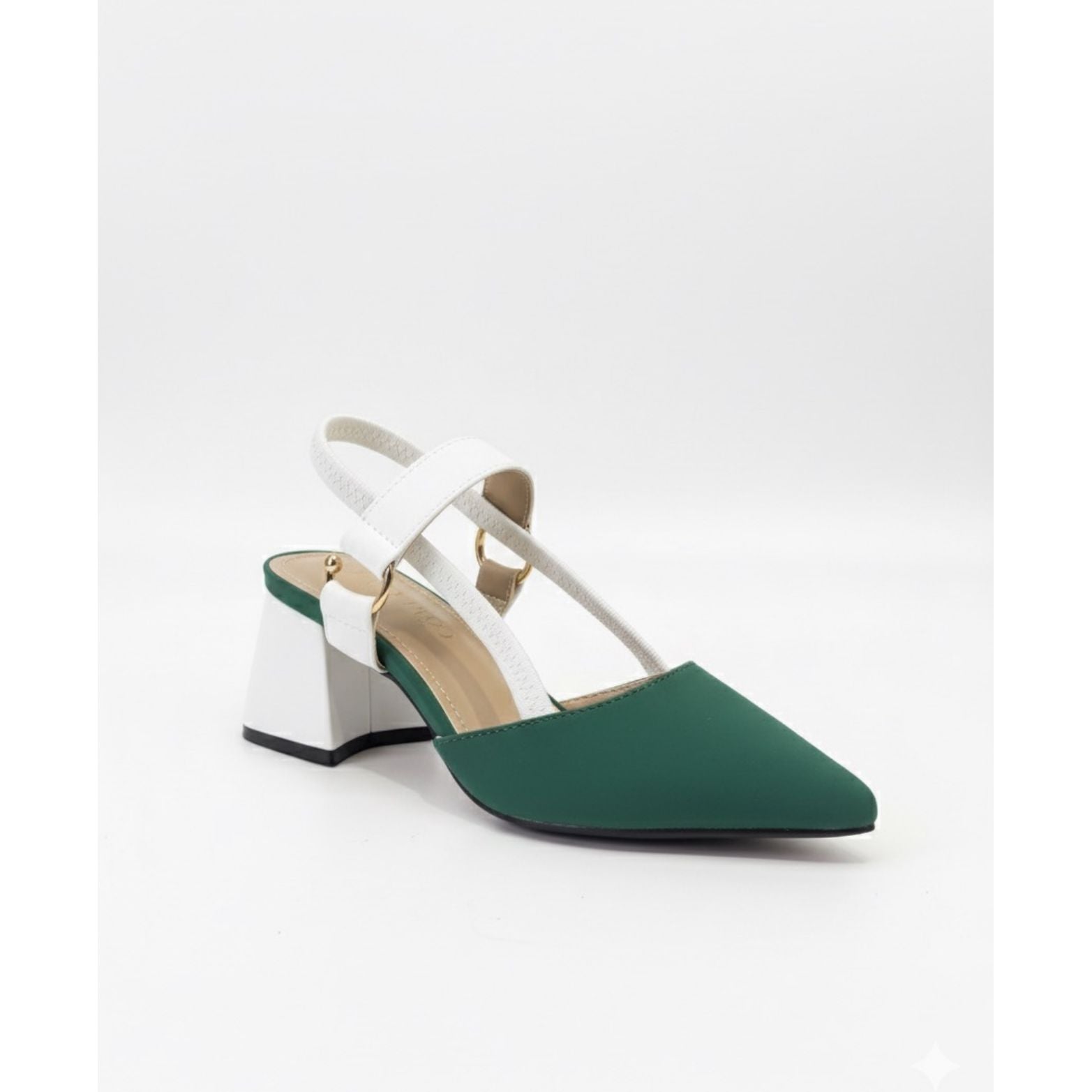 Women's Pumps Low Chunky Heels Slingback