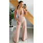 Sexy V-Neck Palazzo Jumpsuit.