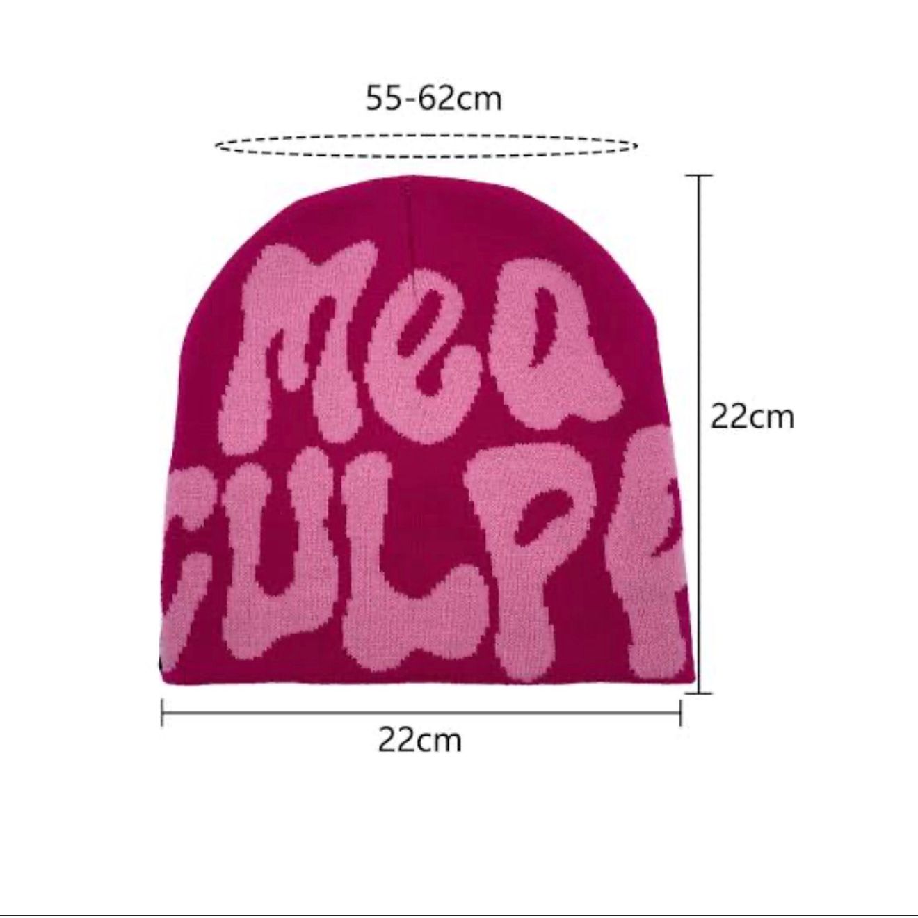 Fashion Letter Jacquard Knitted  Beanie Hat