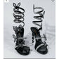 Ladies Spiral Butterfly Heels