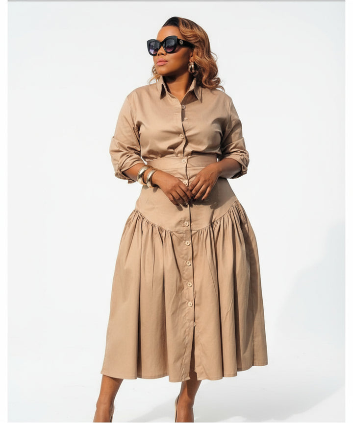 Elegant Striped T-Shirt and Skirt Set for Women