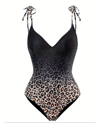 Vintage Leopard Swimsuit and Cover Up Set