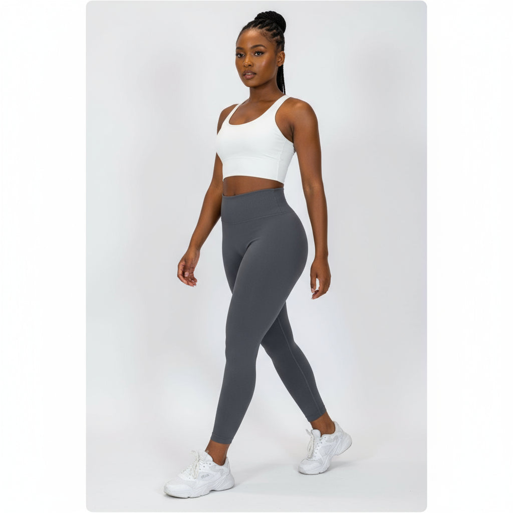 Full Length Seamless Footless Stretching Leggings.