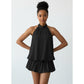 Bubble Halter Tie Backless Sleeveless A Line Party Mini Dress