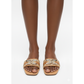 Pedrino Rhinestone Buckle Square Slides