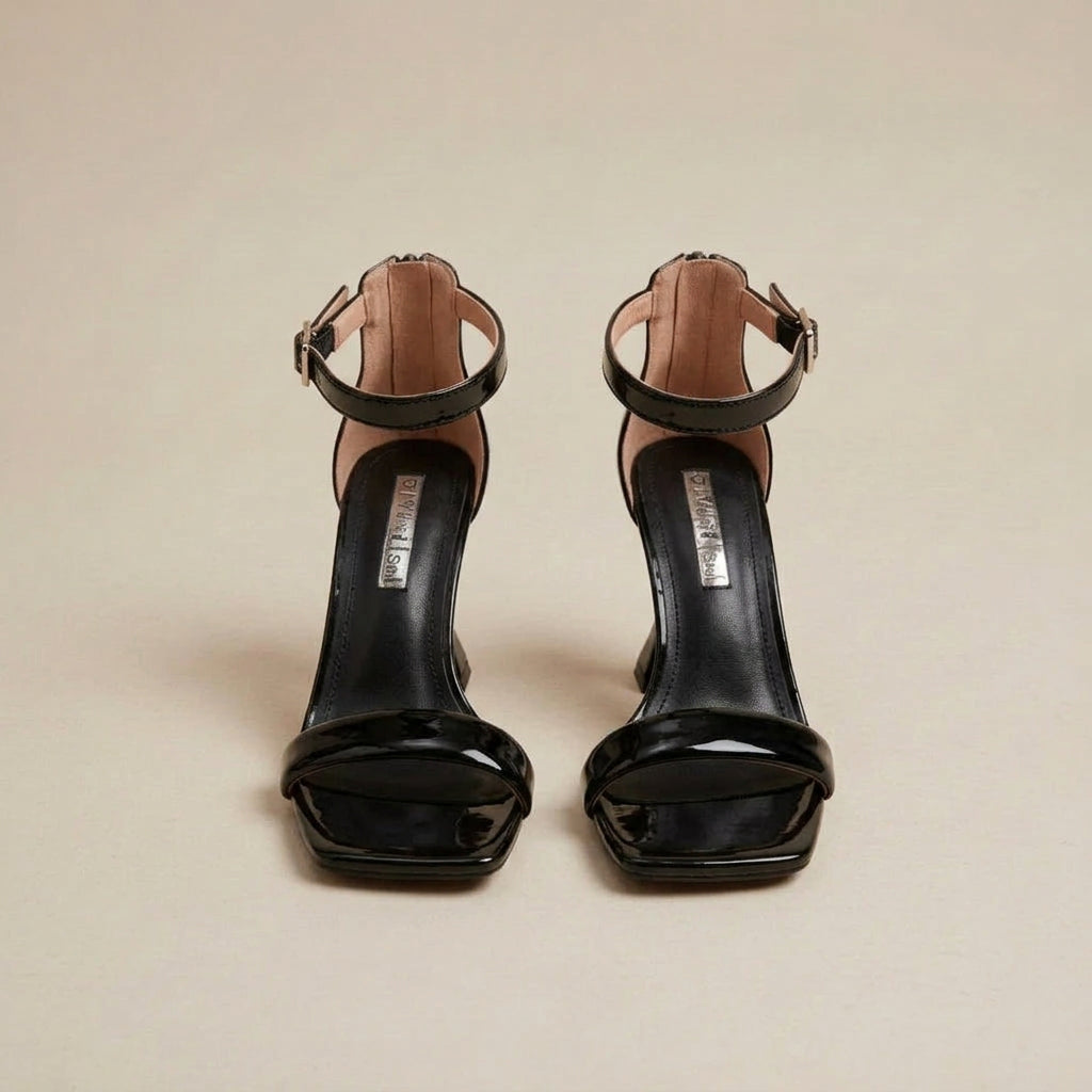 Open-Toe Stiletto High Heels