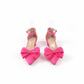 Bow Decor Chunky Heeled Ankle Strap Sandals