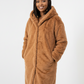 Faux Fur Hooded Coat