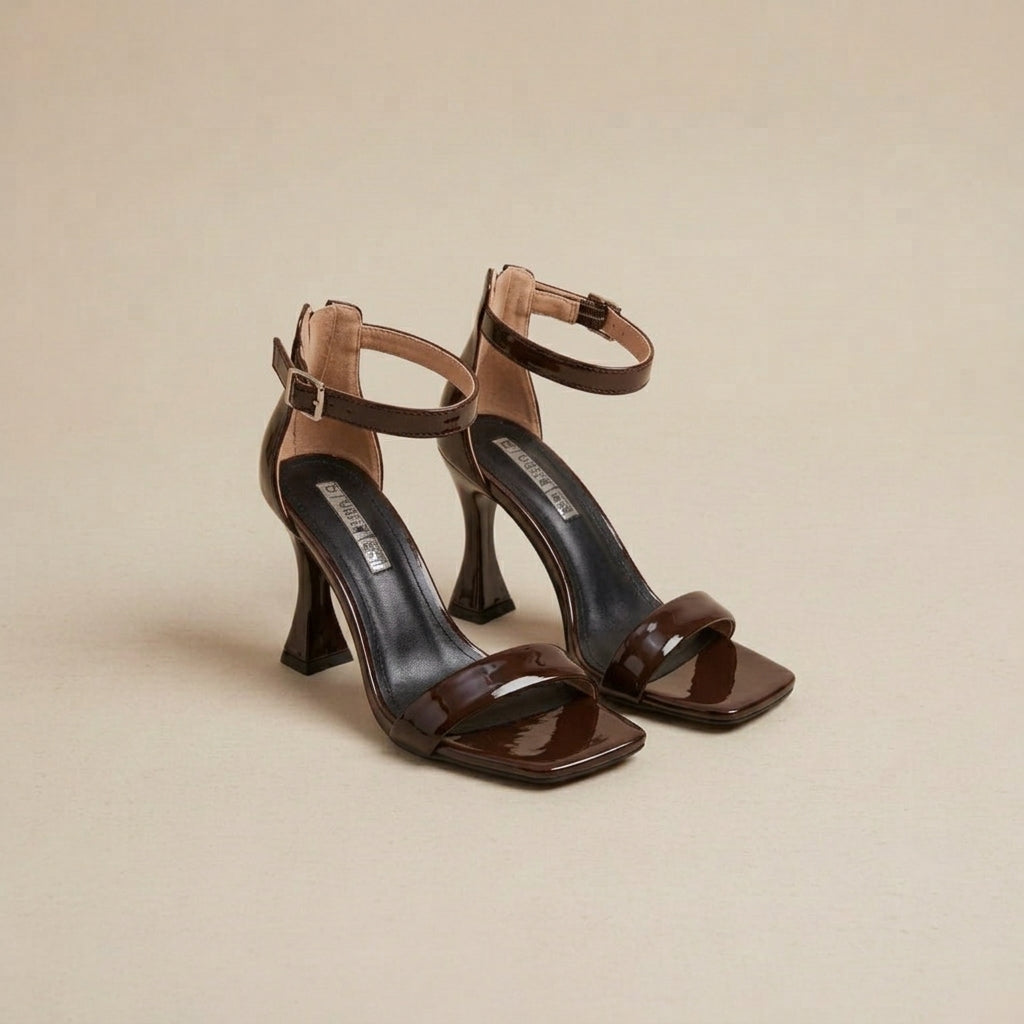 Open-Toe Stiletto High Heels