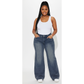 Booty Lifting Stretch Wide Leg Jeans