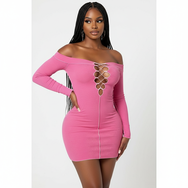 Lace Up Mini Dress – YELLOW SUB TRADING