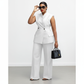 Sleeveless Top and Wide Leg Long Pants 2 Piece Set