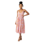 Sunset Palm Midi Flare Dress