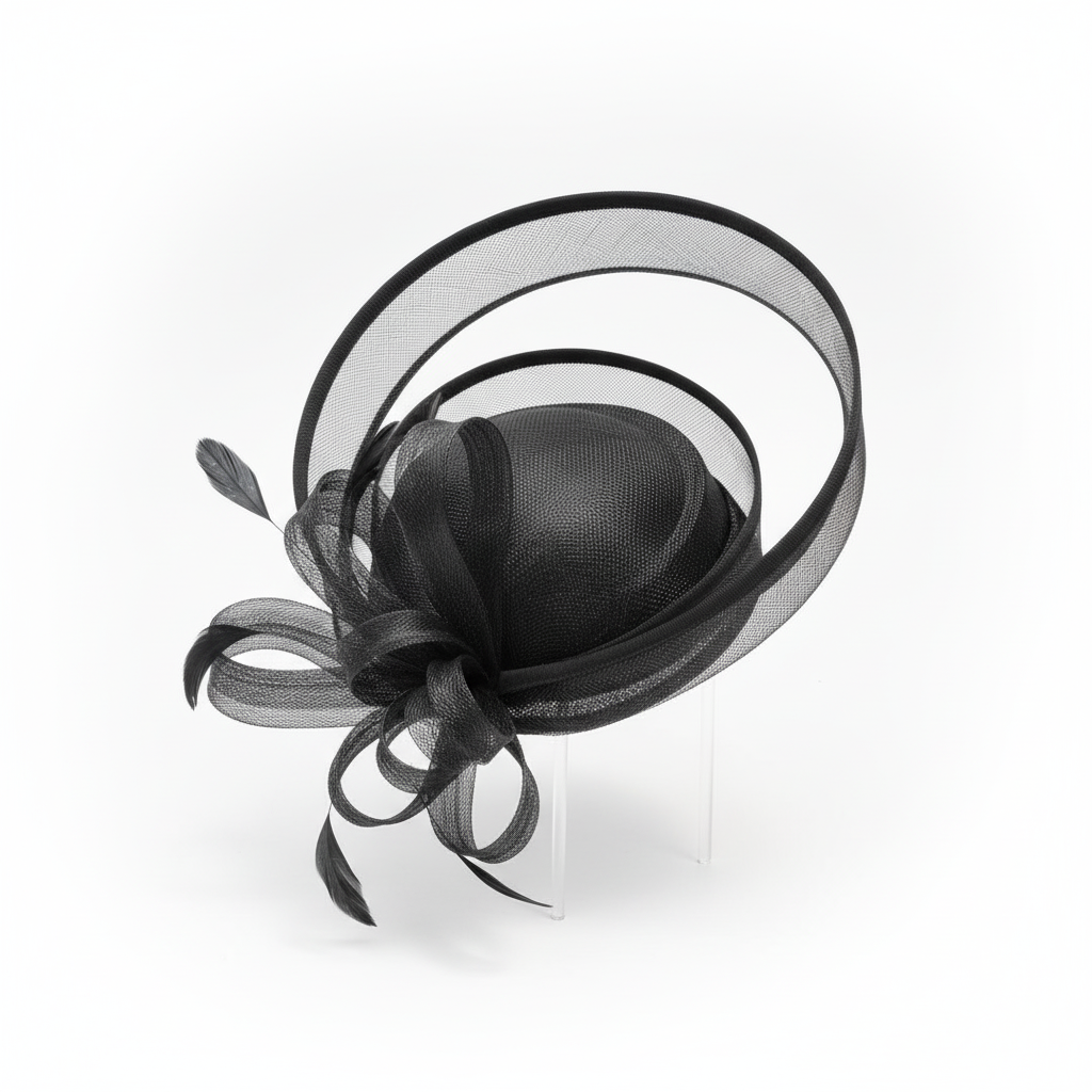 High-quality fascinator Vintage Elegant Net Derby Hat