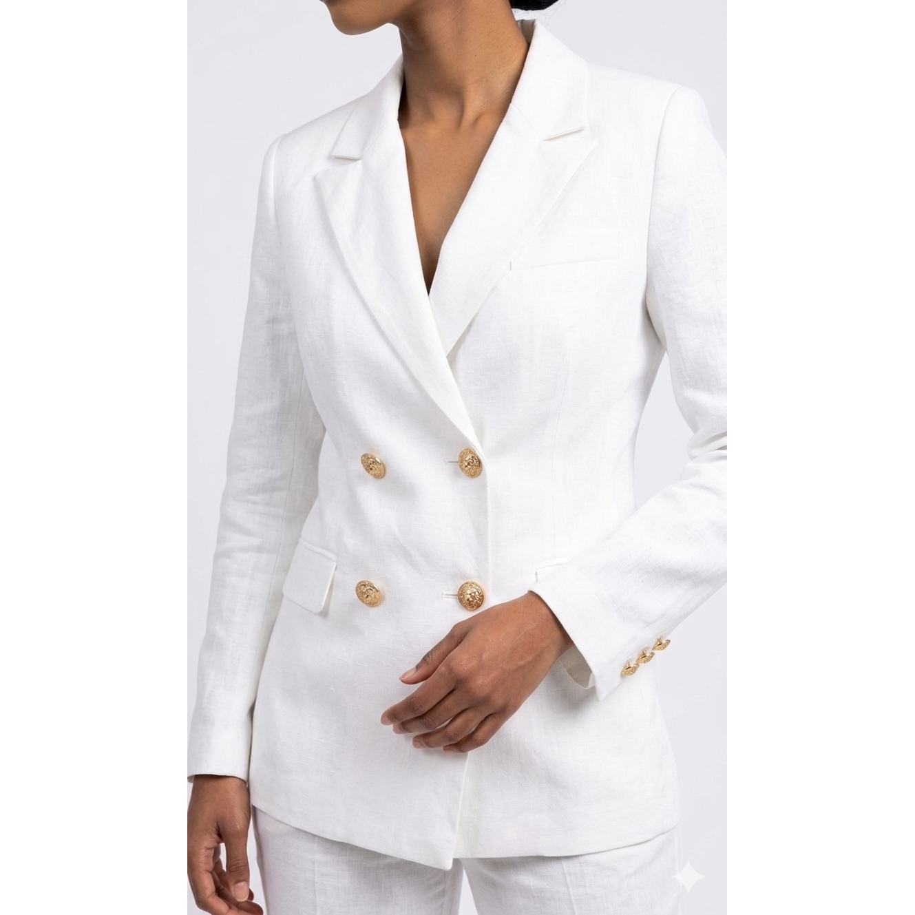 Belted Slim Long Blazer