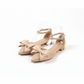 Bow Decor Chunky Heeled Ankle Strap Sandals