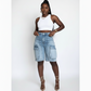 Denim Bermuda Cargo Shorts.