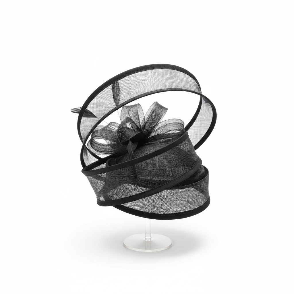 High-quality fascinator Vintage Elegant Net Derby Hat