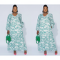 V-Neck Floral Maxi Dress