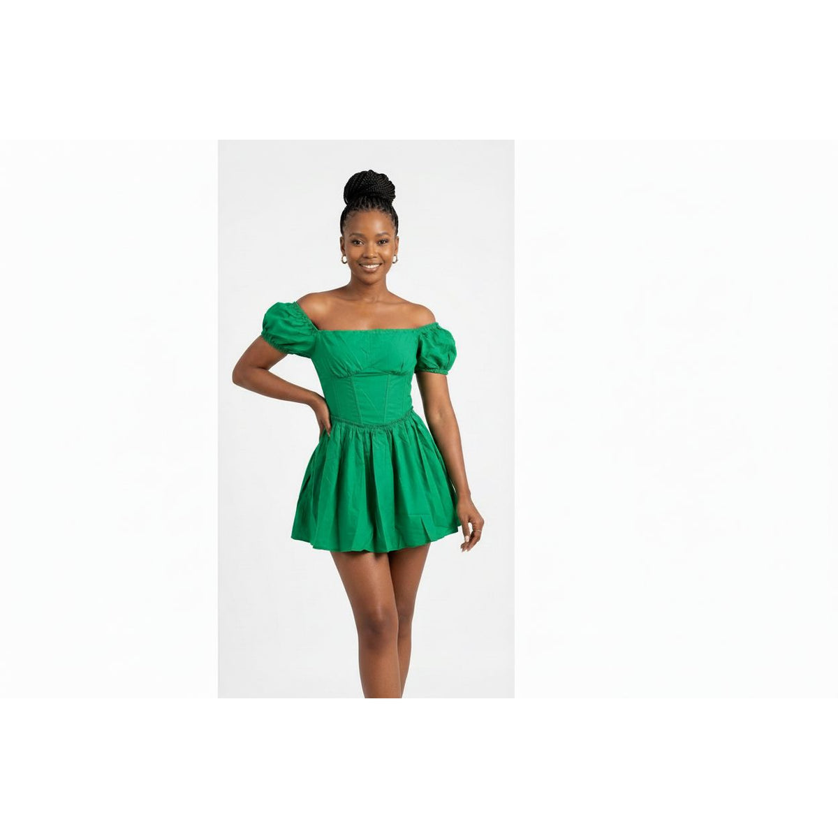 Women's Off Shoulder Puff Sleeve Mini Dress | Occasion & Party Wear