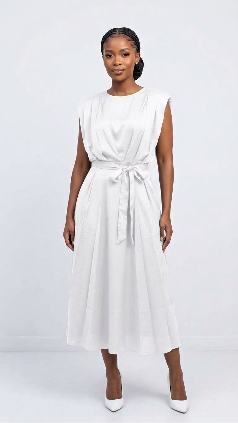 Sleeveless Round Neck Maxi Dress - Plus Size M to 3XL