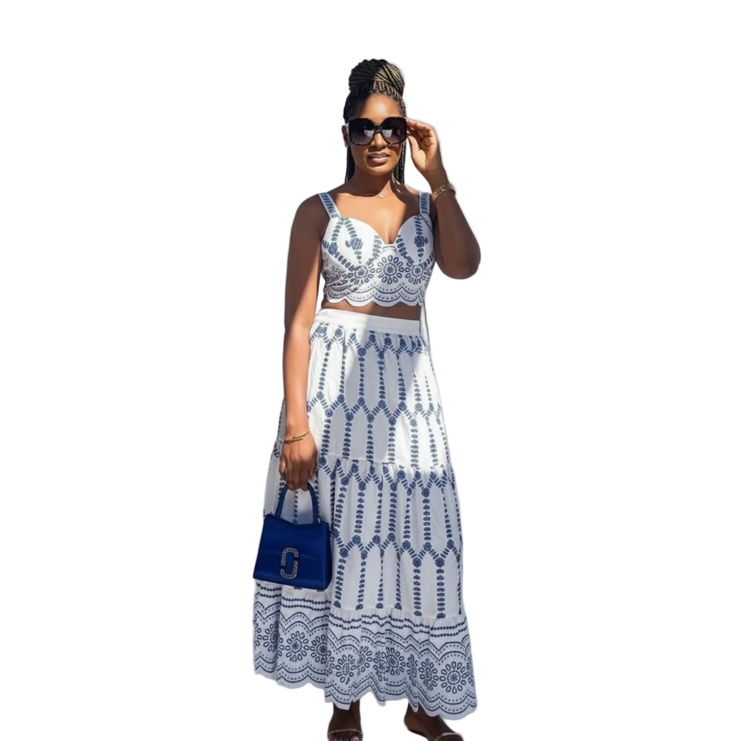 Sexy Lace-up Bra Skirt Two-piece Set